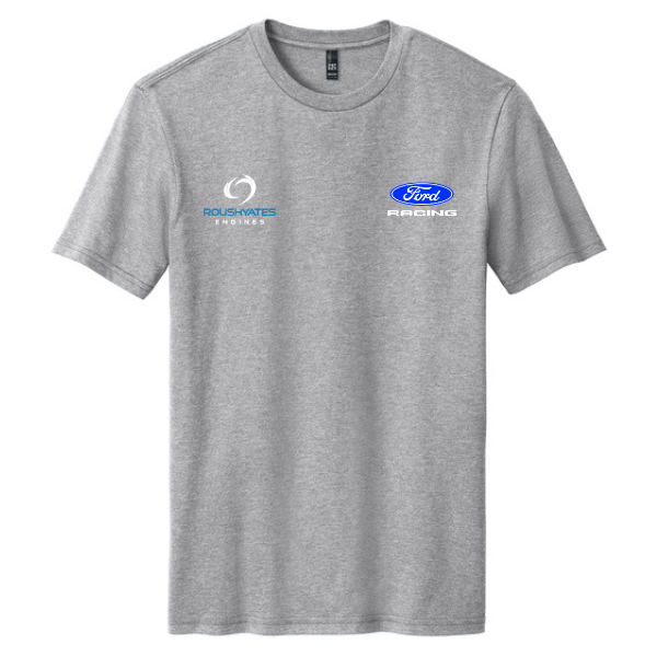ROUSH YATES ENGINES BLUE OVAL SIGNATURE T-SHIRT - GREY
