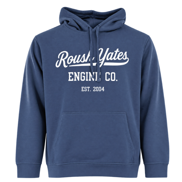 VINTAGE ROUSH YATES ENGINES EST. 2004 HOODIE - ENSIGN BLUE